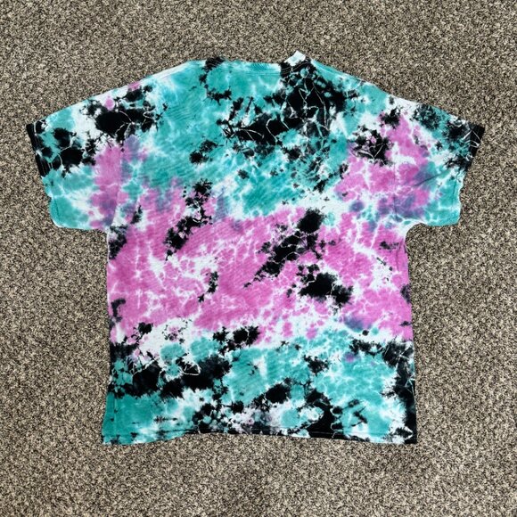 The Nightmare Before Christmas Jack & Sally Tie-Dye Oversized Girls T-Shirt Plus - Picture 5 of 5